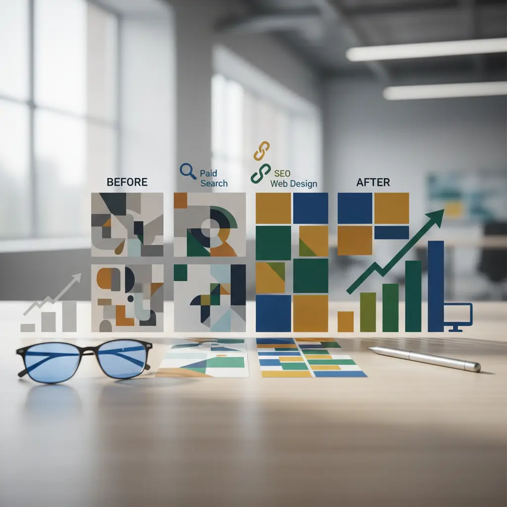 Improvement opportunities reviewed through a clear marketing workspace